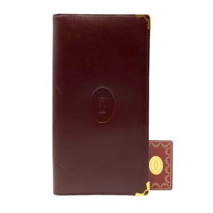 Cartier Burgundy Leather Wallet